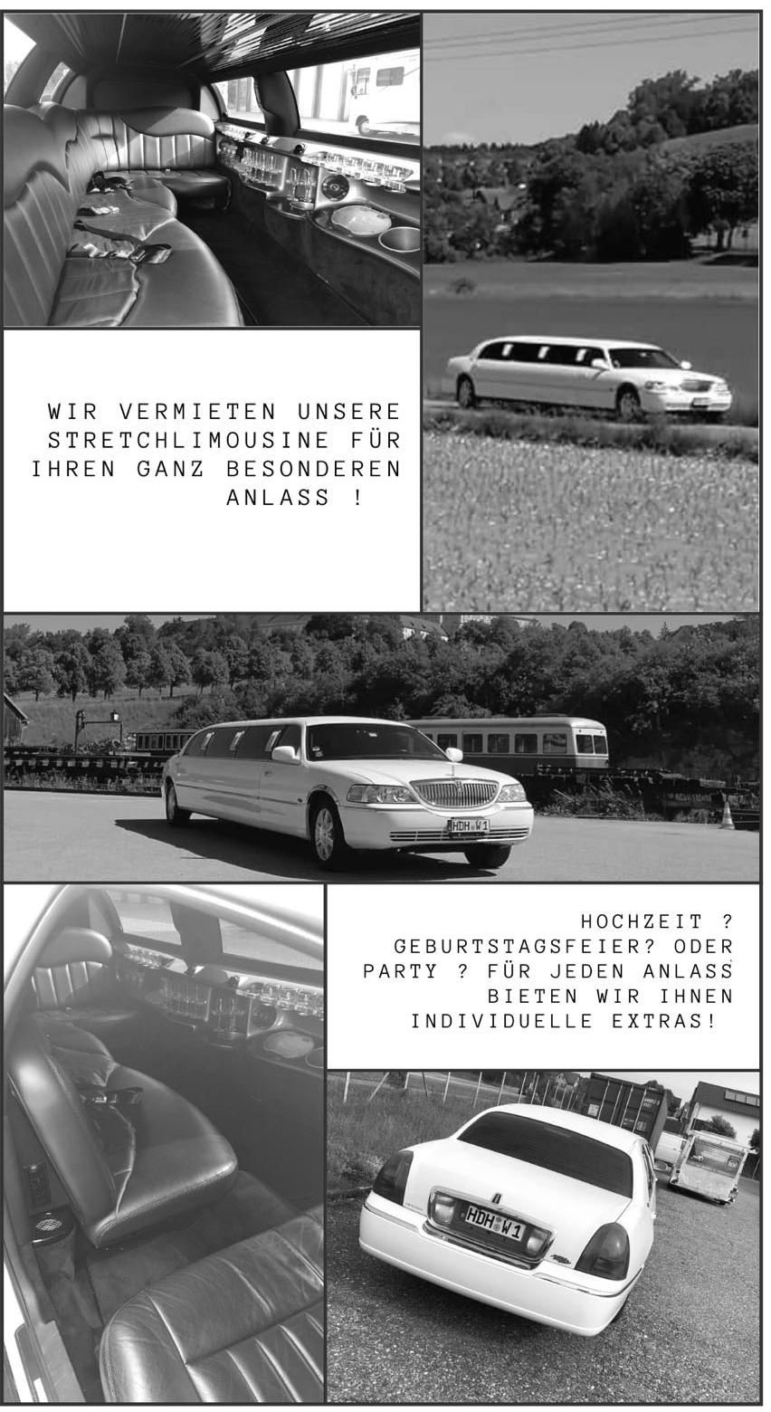 Limousine in voller Ansicht